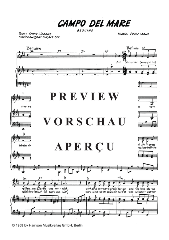 Produktgalerie: Seite 3 von 3 Campo del Mare, , Klavier und Gesang