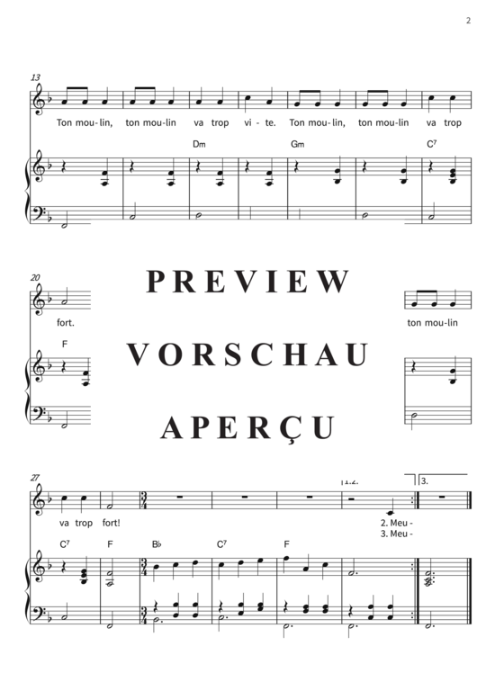 gallery: Meunier, tu dors , , (Gesang + Klavier)