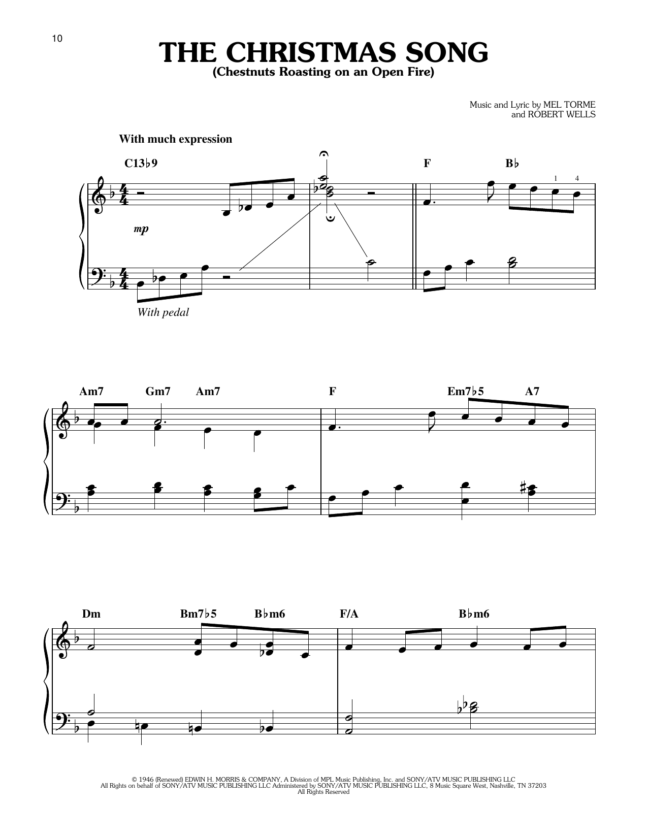 Produktgalerie: Seite 1 von 1 The Christmas Song (Chestnuts Roasting On An Open Fire) (from A Charlie Brown Christmas), Vince Guaraldi, Klavier