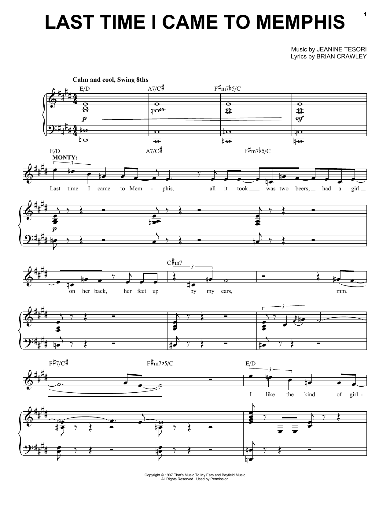 Produktbild zu: Last Time I Came To Memphis