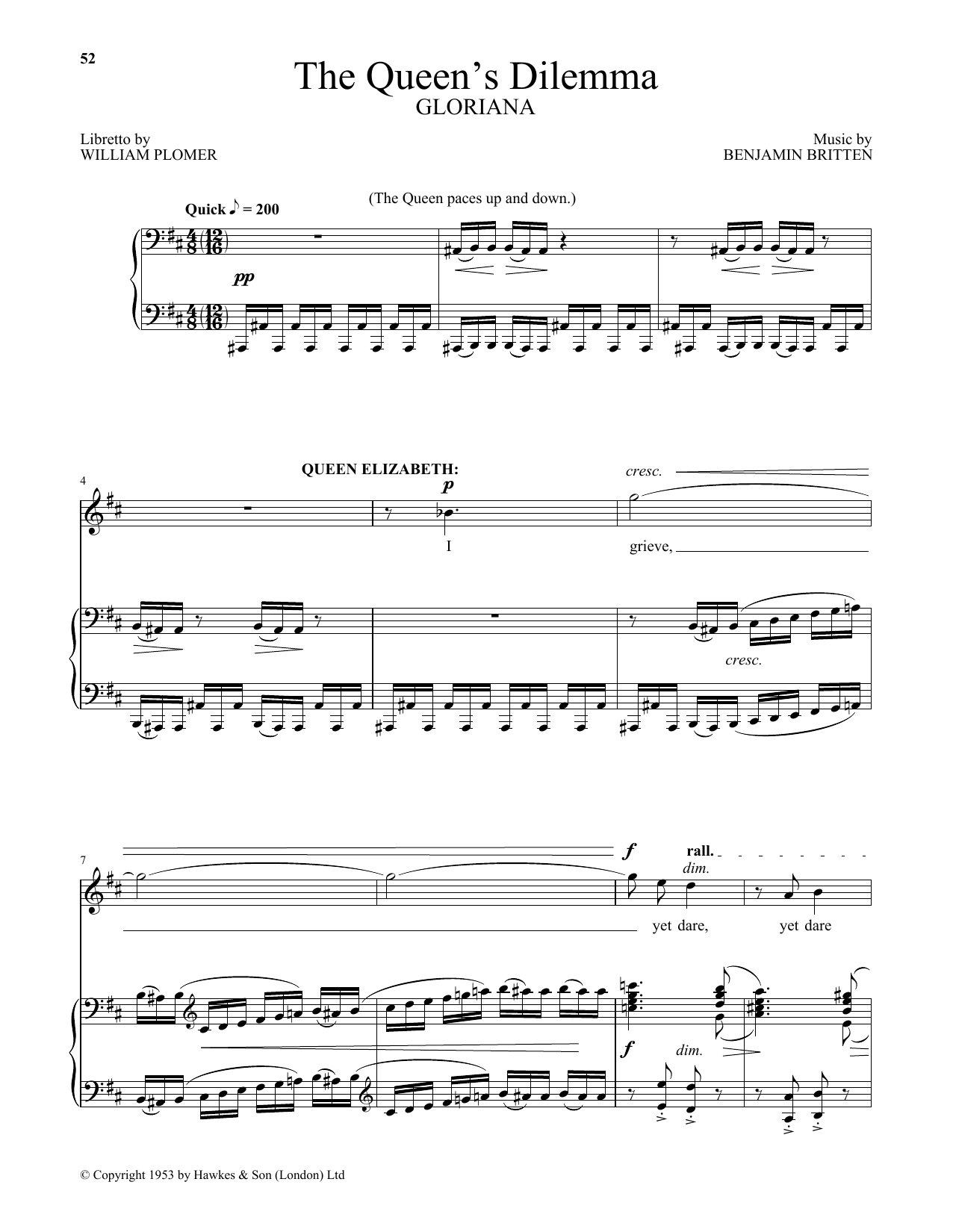 Produktbild zu: The Queen's Dilemma (from Gloriana)