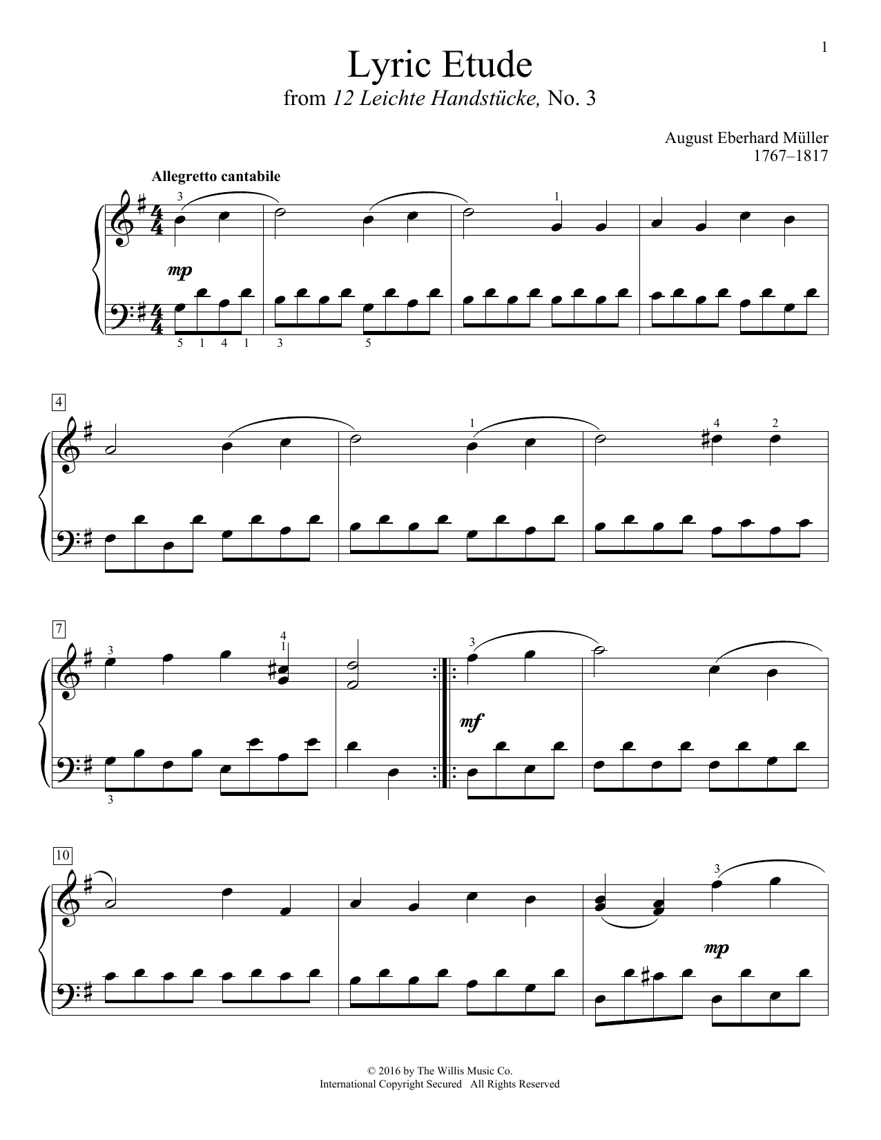 Product picture to: Lyric Etude
