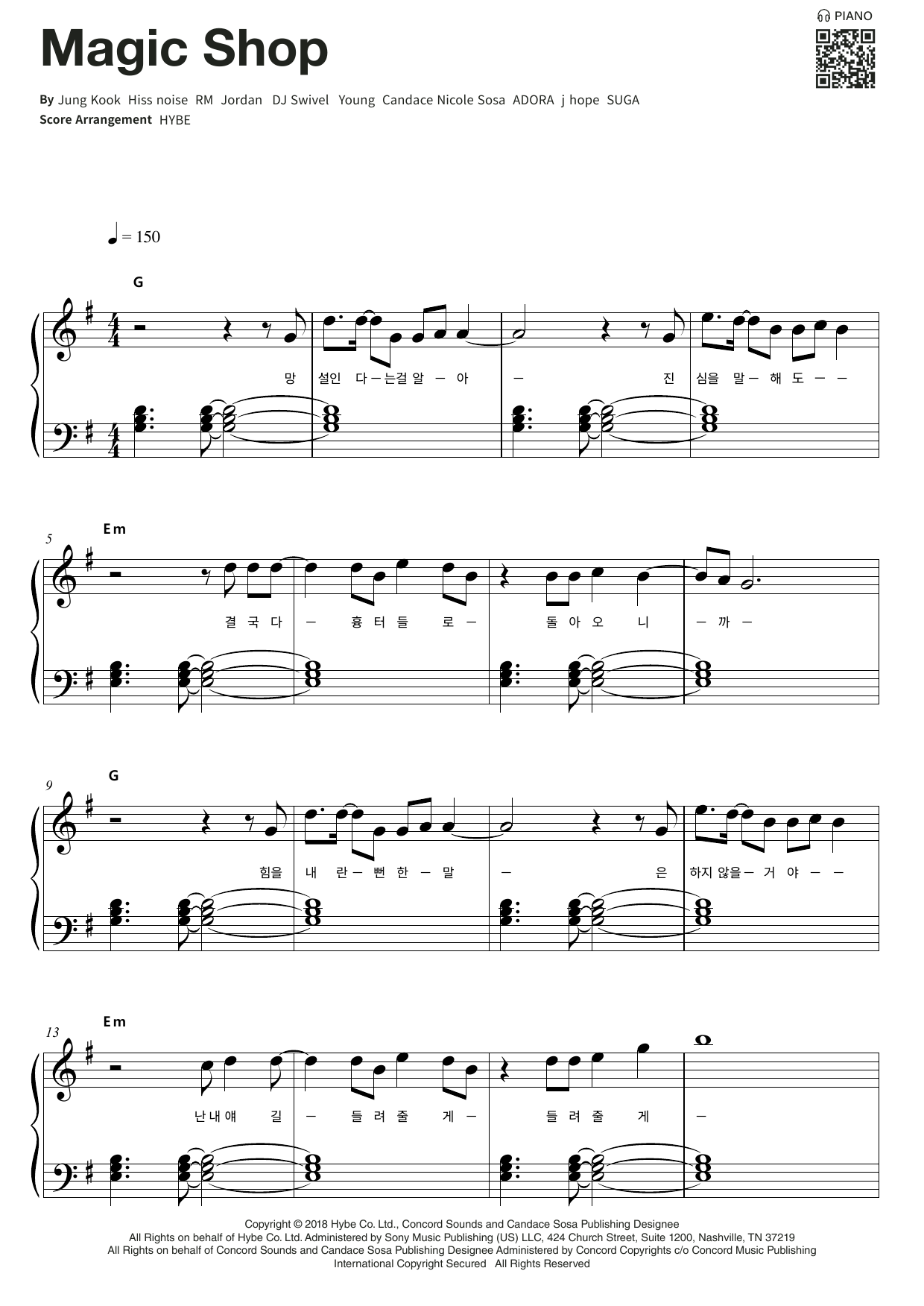 Produktgalerie: Seite 1 von 1 Magic Shop, BTS, Klavier