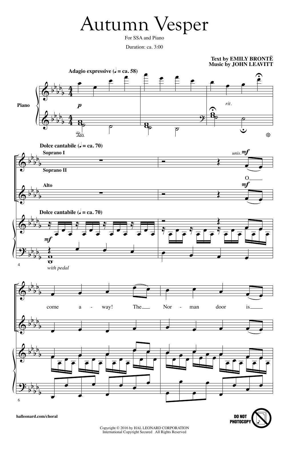 Produktgalerie: Seite 1 von 1 Autumn Vesper, John Leavitt, Chor