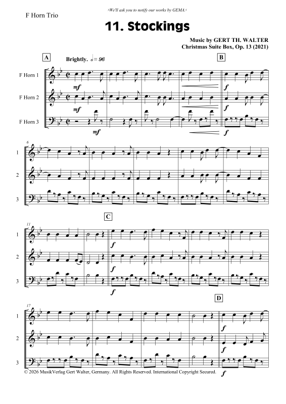 gallery: Stockings, , Horn Trio