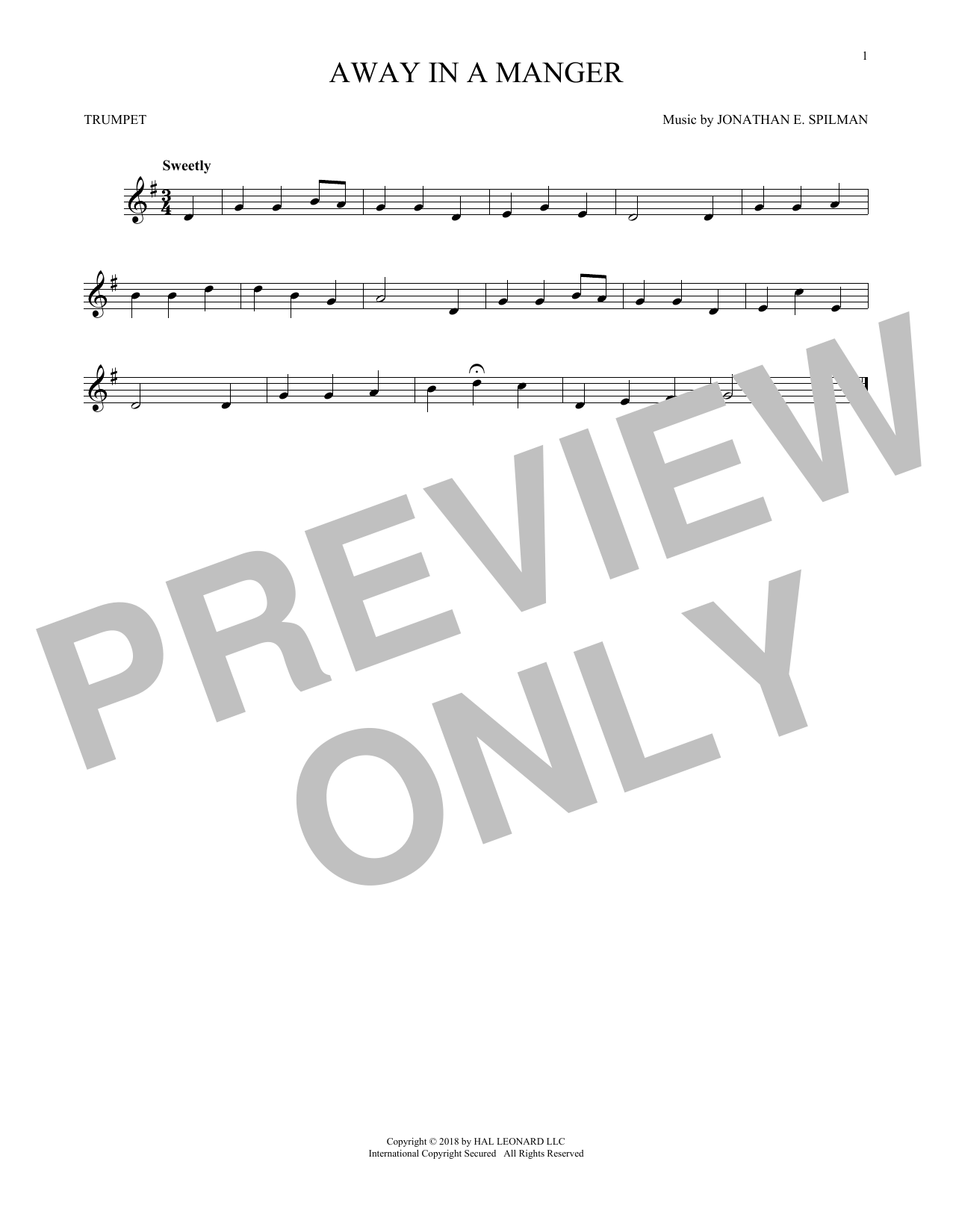 Produktgalerie: Seite 1 von 1 Away In A Manger, Christmas Carol, Trompete
