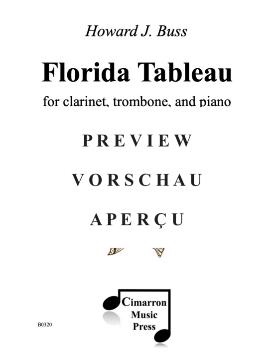 Product gallery: Page 2 of 21 Florida Tableau , , (clarinet, trombone and piano)
