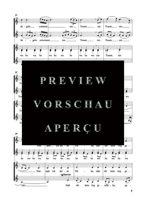 Product gallery: Page 8 of 11 Zwei Chansons (Lied zur Nacht, Für Einen), , (female choir SSAA)