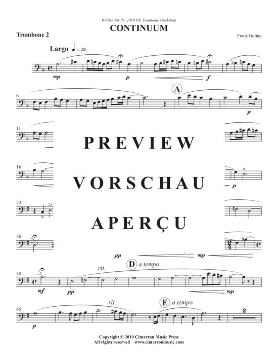 Product gallery: Page 9 of 14 Continuum , , (Trombone Quartet)