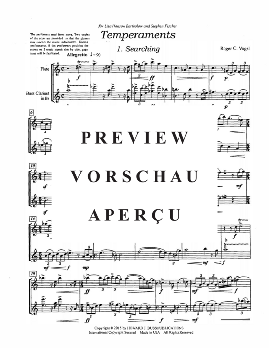 Product gallery: Page 4 of 21 Temperaments , , (flute and bass clarinet)