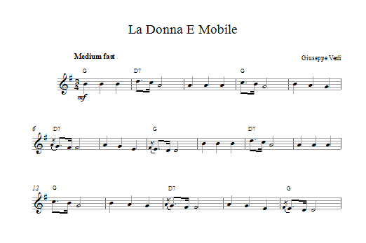 Produktbild zu: La Donna E Mobile