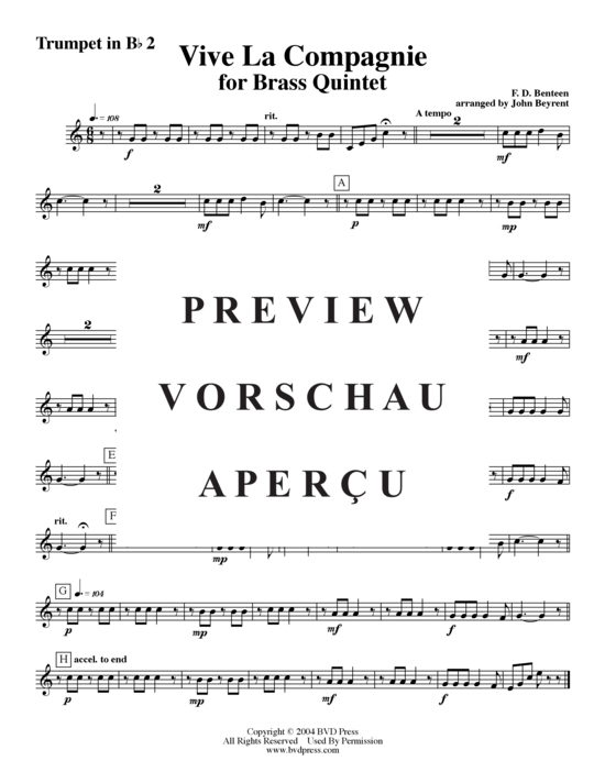 Produktgalerie: Seite 5 von 8 Vive La Compagnie , , (Blechbläserquintett)