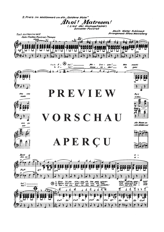 Product gallery: Page 4 of 4 Ahoi! Matrosen! , , Piano and Voice