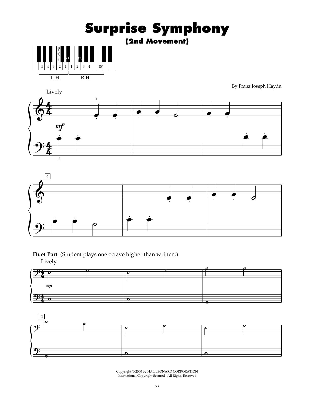 Product picture to: Symphony No. 94 In G Major ("Surprise"), 2nd Movement Excerpt (arr. Carol Klose)