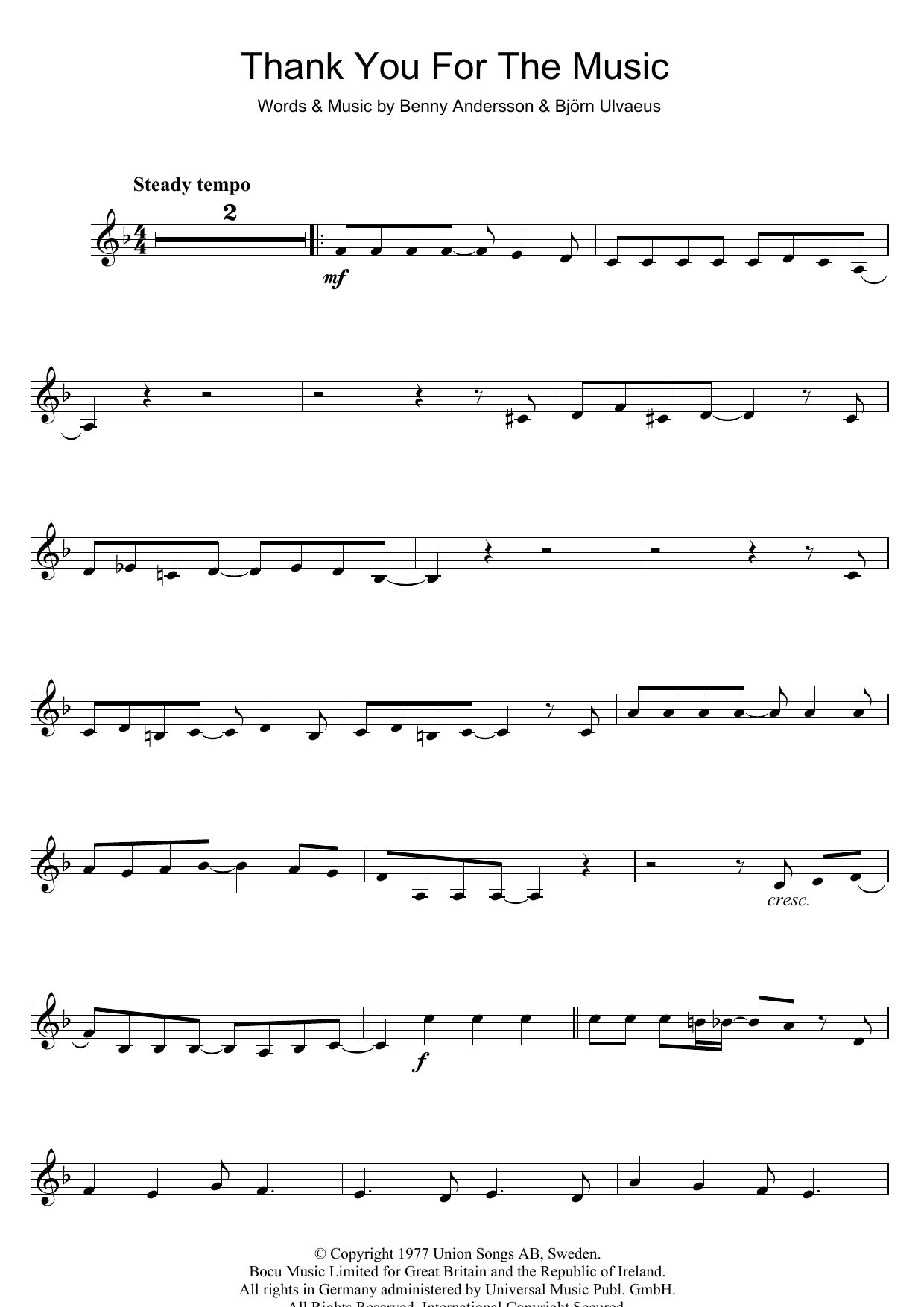 Product gallery: Page 1 of 1 Thank You For The Music, ABBA