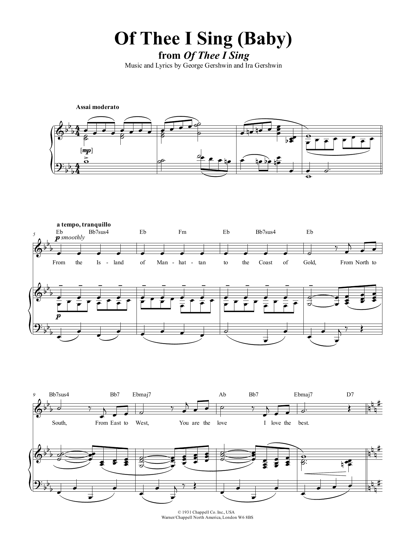 Produktbild zu: Of Thee I Sing
