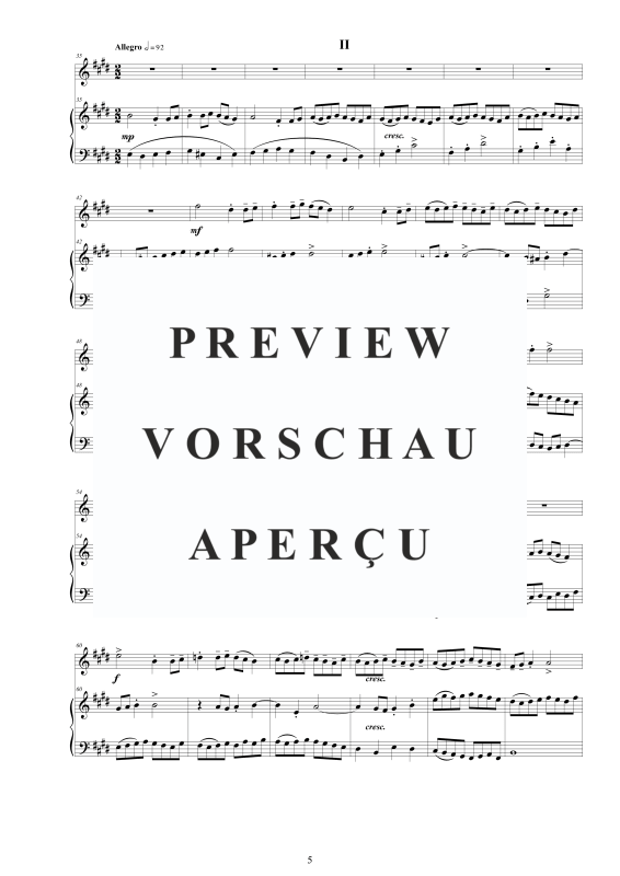 Produktgalerie: Seite 6 von 11 Flöten Sonate Nr. 3 E-Dur BWV 1016, , Flöte und Cembalo/Klavier
