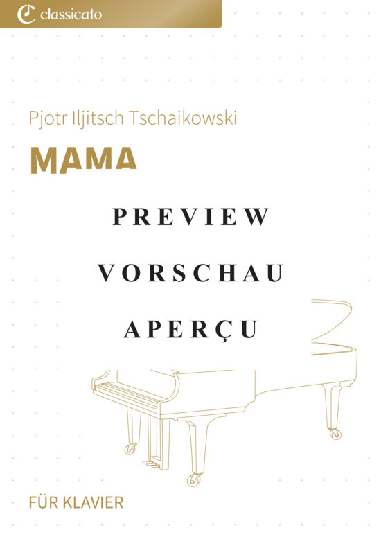 Product gallery: Page 2 of 5 Mama - Nr. 4 aus Kinderalbum op. 39 , , Piano Solo