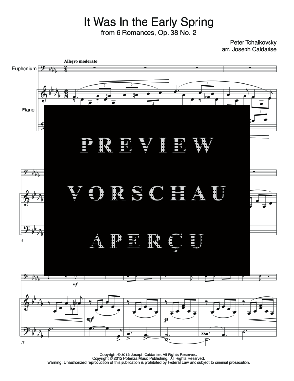 gallery: Six Romances, , (euphonium and piano)