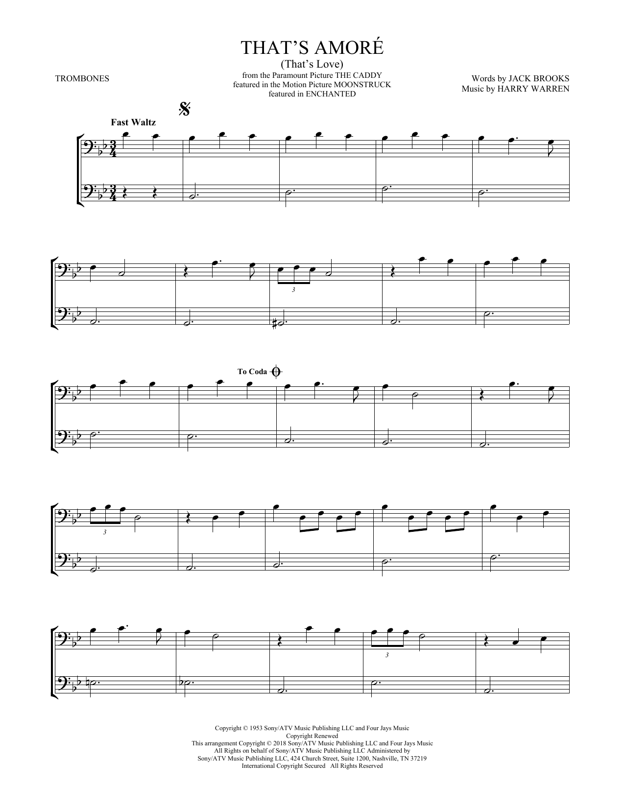 Product gallery: Page 1 of 1 That's Amore (That's Love), Dean Martin