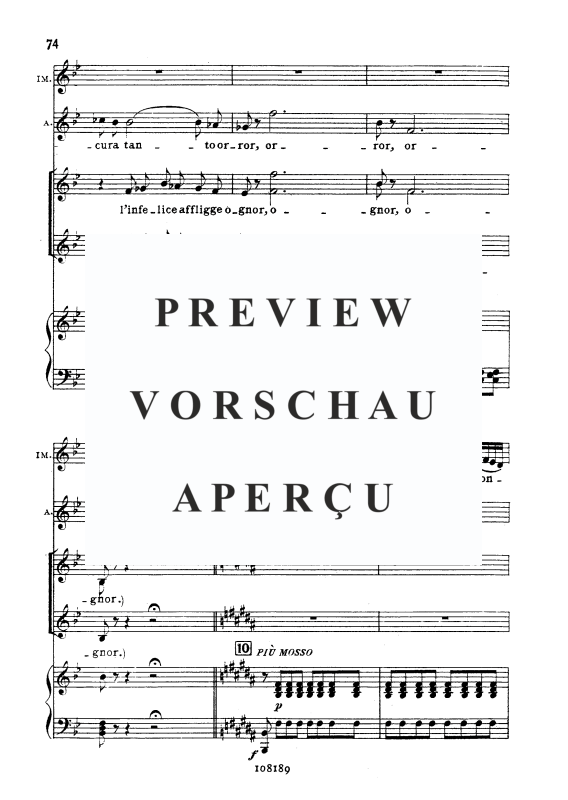 Product gallery: Page 10 of 11 Lo sognai ferito esangue, , Soprano and Piano