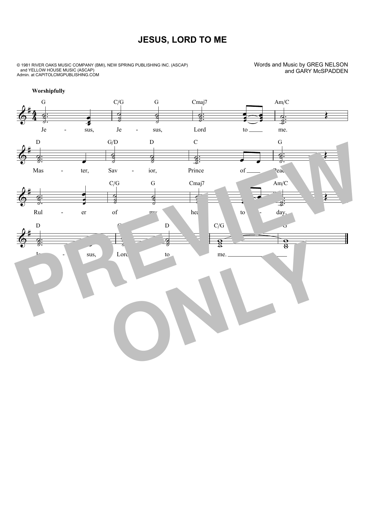 Produktbild zu: Jesus, Lord To Me
