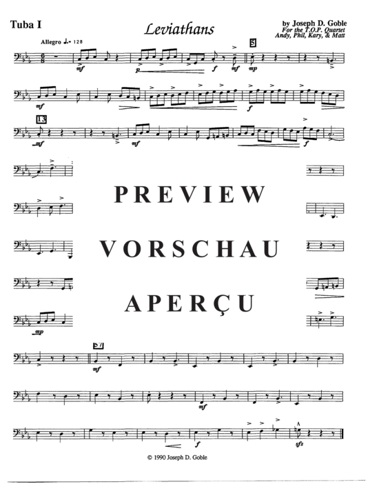 Product gallery: Page 11 of 12 Leviathans , , (Tuba Quartett EETT)