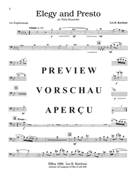 Product gallery: Page 17 of 21 Elegy and Presto , , (Tuba Quartett EETT)