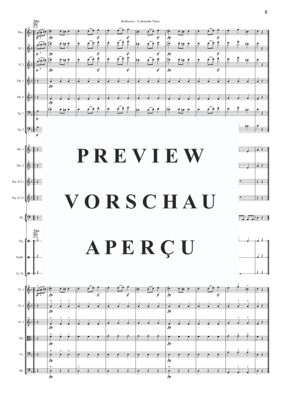 Produktgalerie: Seite 8 von 11 Deutscher Tanz Nr. 10, , Jugendkammerorchester