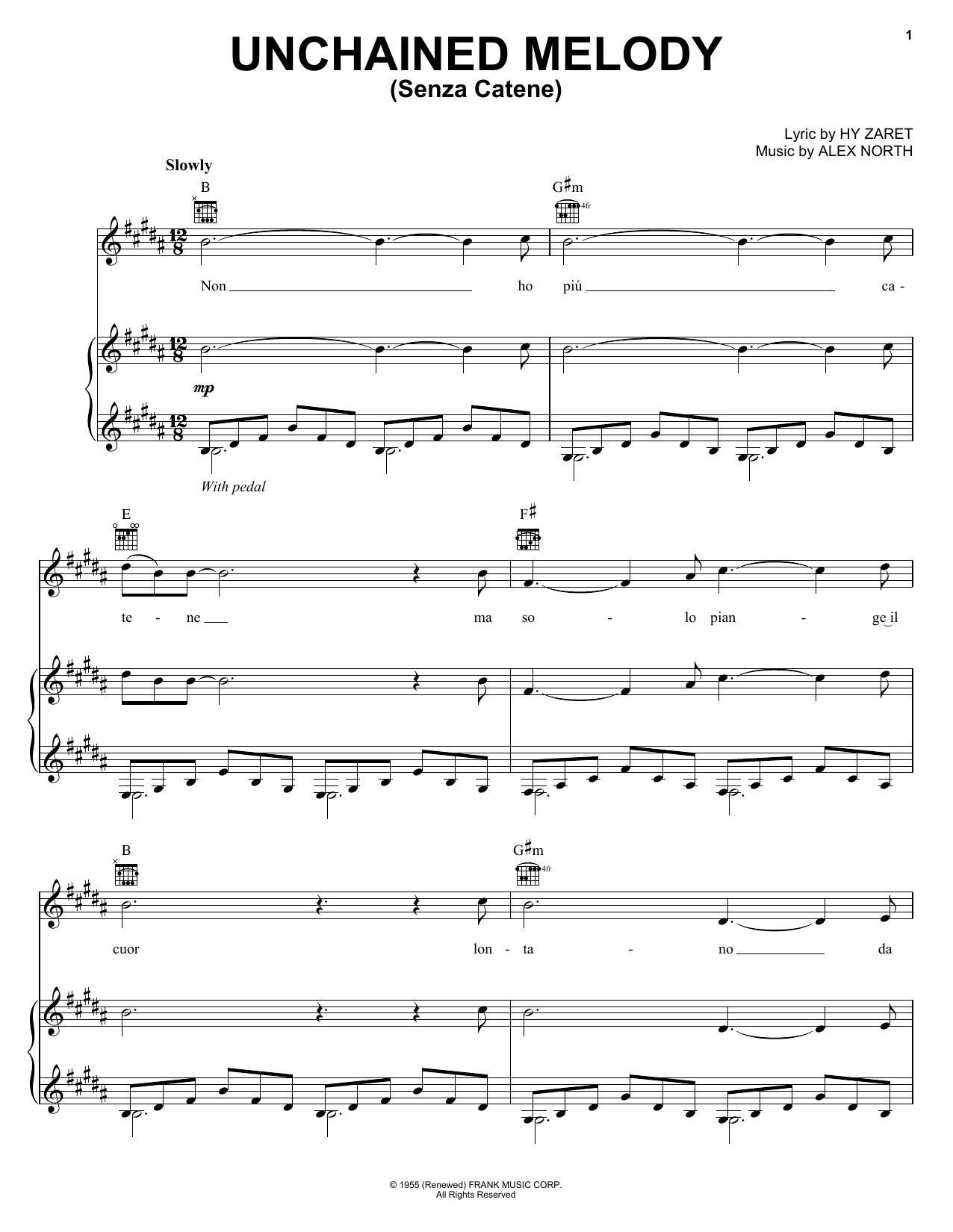 Produktbild zu: Unchained Melody (Senza Catene)