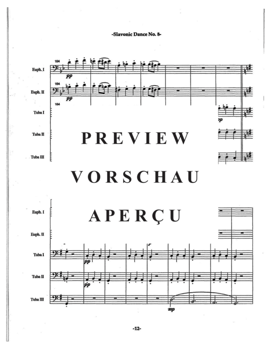 Product gallery: Page 16 of 21 Slavonic Dances Op. 46 No. 8 , , (Tuba Quartett EETT)