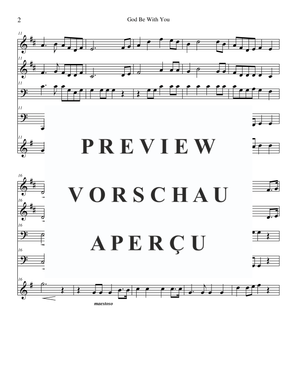 Produktgalerie: Seite 4 von 11 God Be With You 'Till We Meet Again, , Blechbläser Quintett