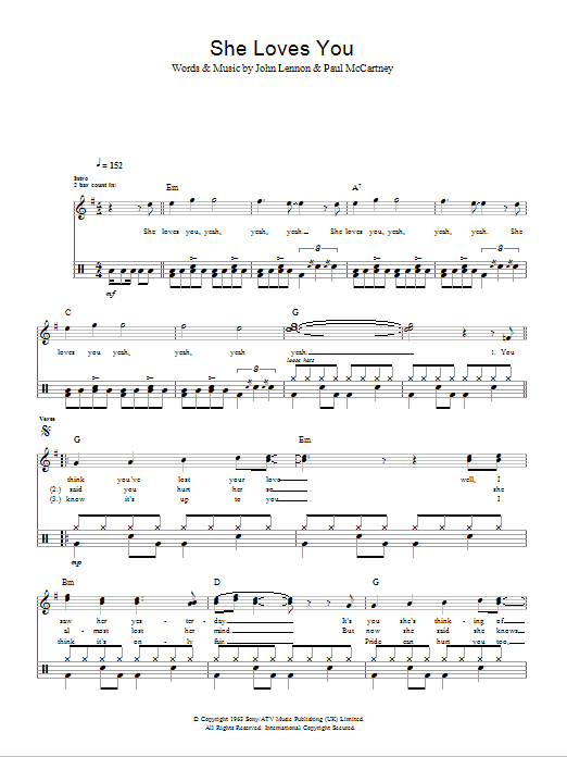 Produktgalerie: Seite 1 von 1 She Loves You, The Beatles, Melodieinstrument