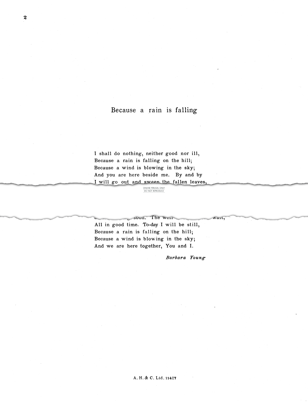 Produktgalerie: Seite 1 von 1 Because A Rain Is Falling, May Morell, Gesang, Klavier