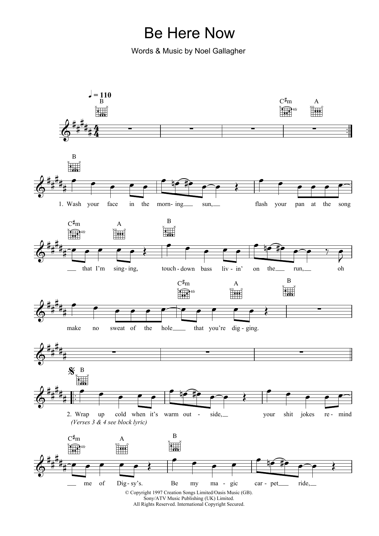 Produktgalerie: Seite 1 von 1 Be Here Now, Oasis, Melodieinstrument