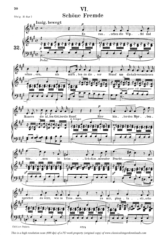 Product picture to: Schöne Fremde, Op.39 No.6Robert Schumann