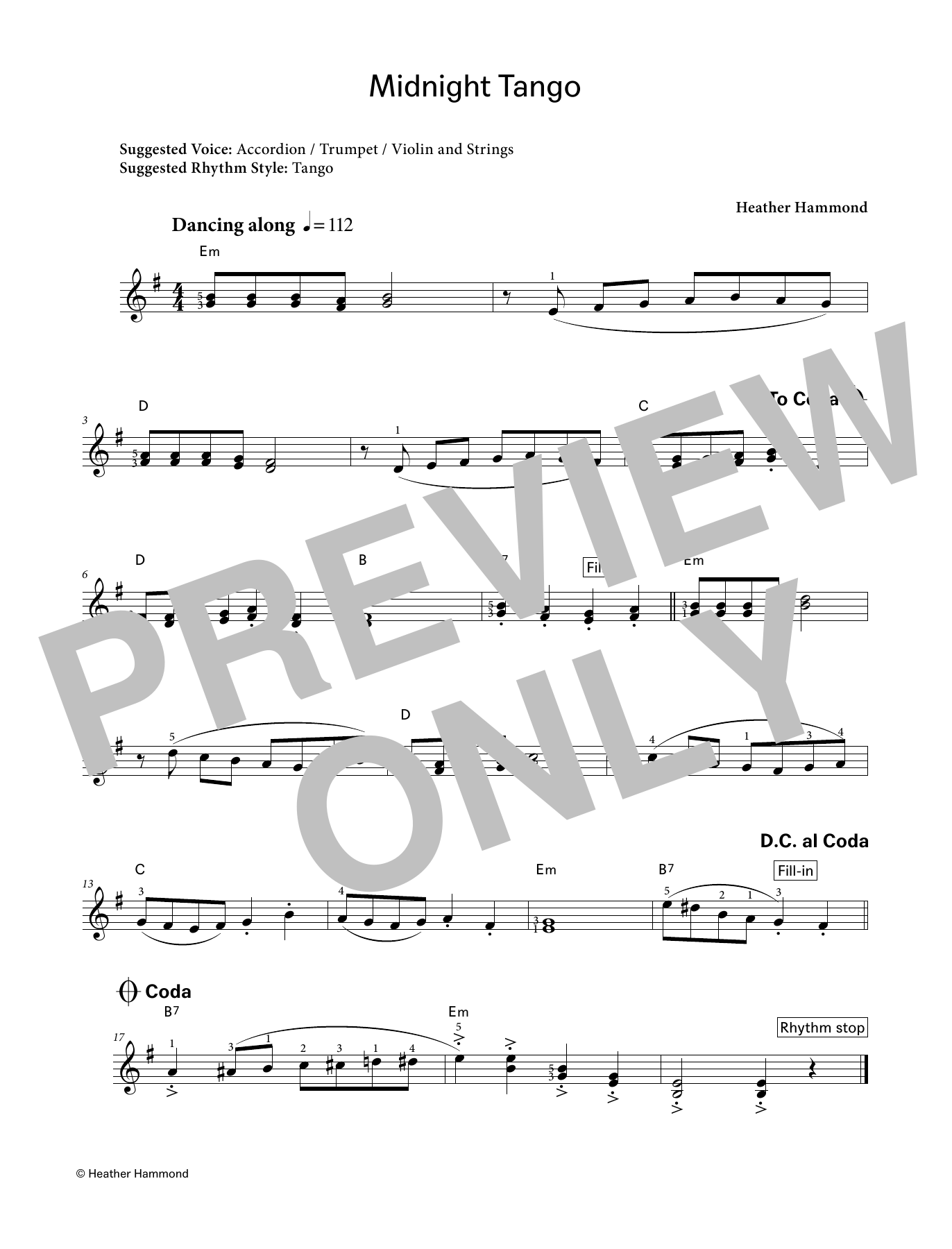 Produktgalerie: Seite 1 von 1 Midnight Tango (LCME Electronic Keyboard Grade 2 List A), Heather Hammond, Klavier