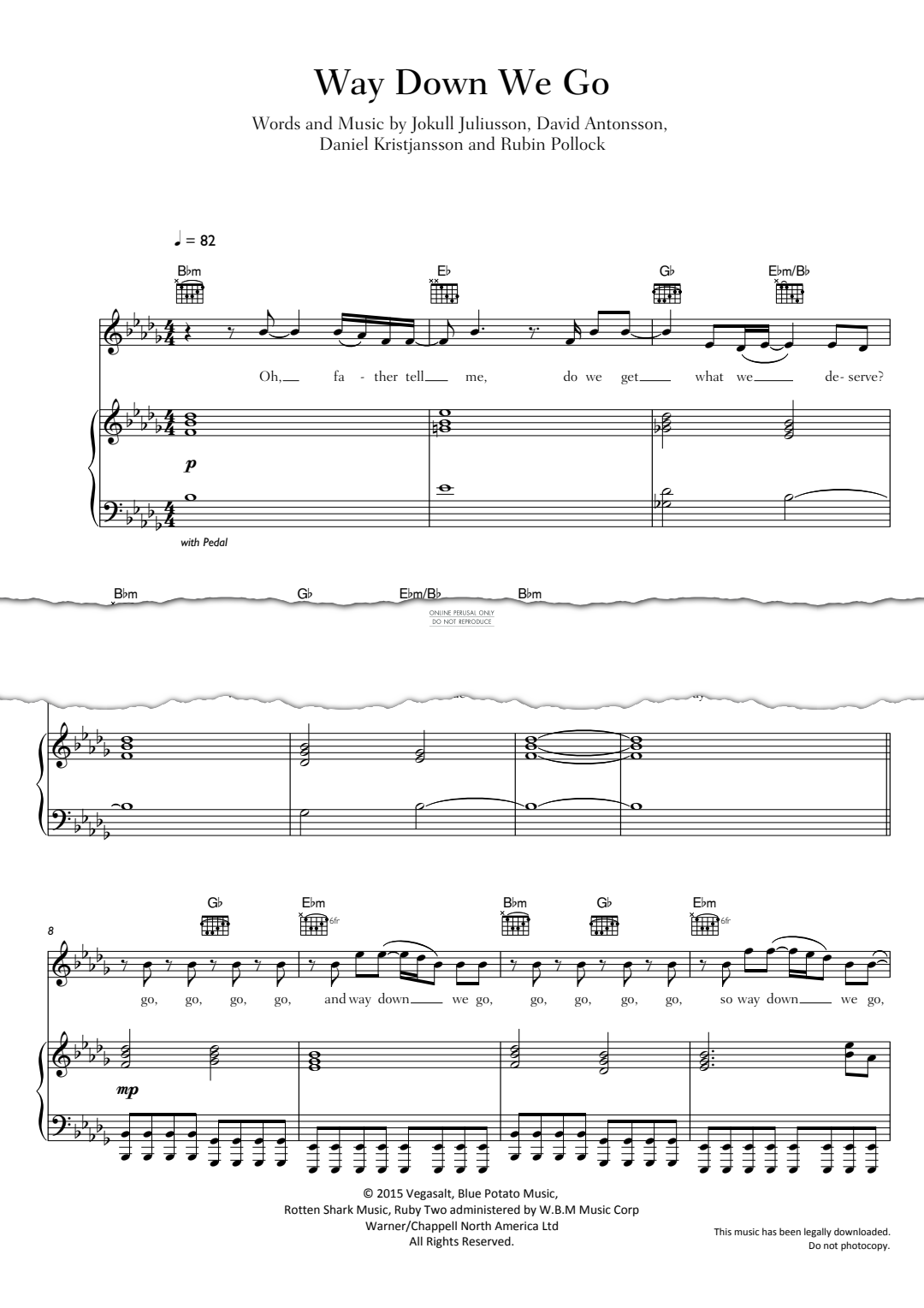 Produktgalerie: Seite 1 von 1 Way Down We Go, Kaleo, Gesang, Gitarre, Klavier