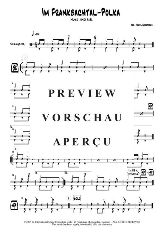 Product gallery: Page 11 of 15 Im Frankbachtal , Die Münchner Wiesen Sinfoniker, (Combo + 3 Horns)