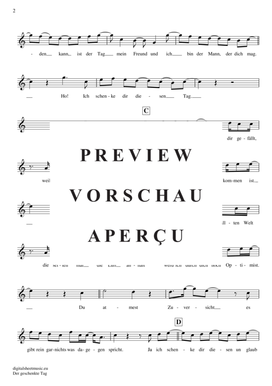 gallery: Der geschenkte Tag , Pur, (Trompete in B)