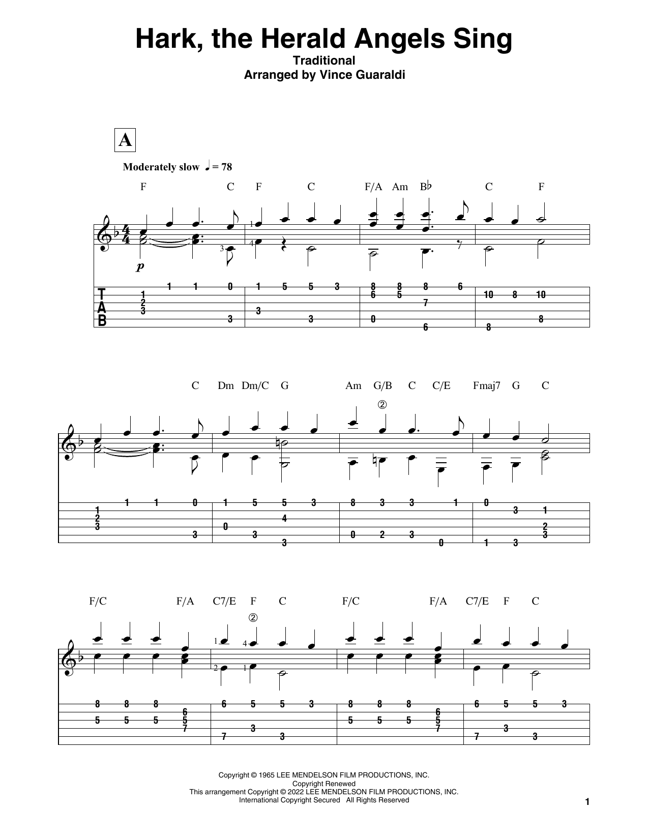 Produktbild zu: Hark, The Herald Angels Sing (from A Charlie Brown Christmas)
