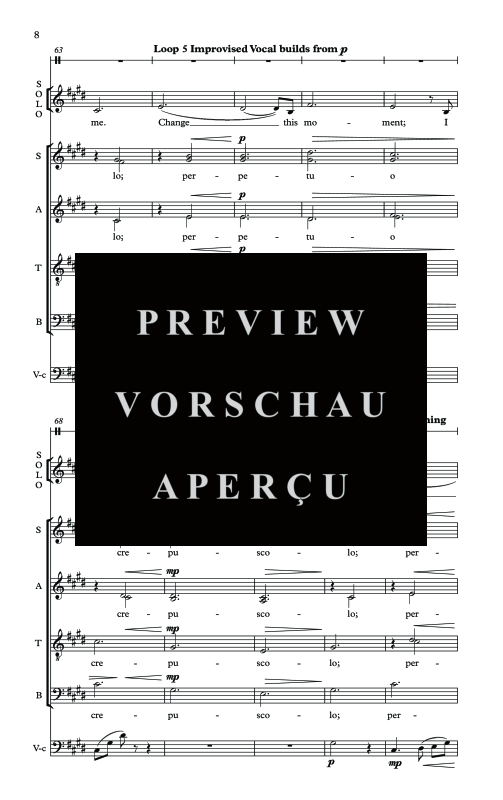 Produktgalerie: Seite 11 von 11 Body of the Moon, , Solo Gesang, Gemischter Chor, Violoncello und Trommel