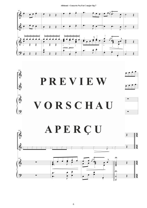 Product gallery: Page 7 of 11 Oboe Concerto No.5 in C-Dur Op.7, , 2 Oboes and Piano/Harpsichord
