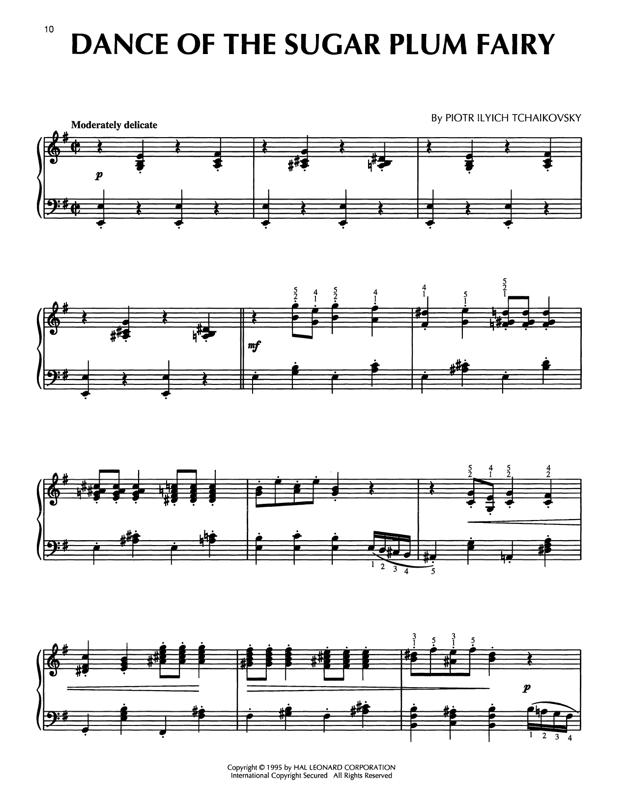Produktbild zu: Dance Of The Sugar Plum Fairy, Op. 71a (from The Nutcracker)