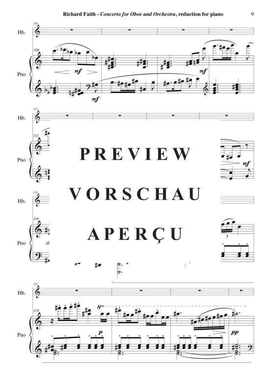 Product gallery: Page 10 of 21 Concerto for oboe and chamber orchestra , , (Oboe + Keyboard)