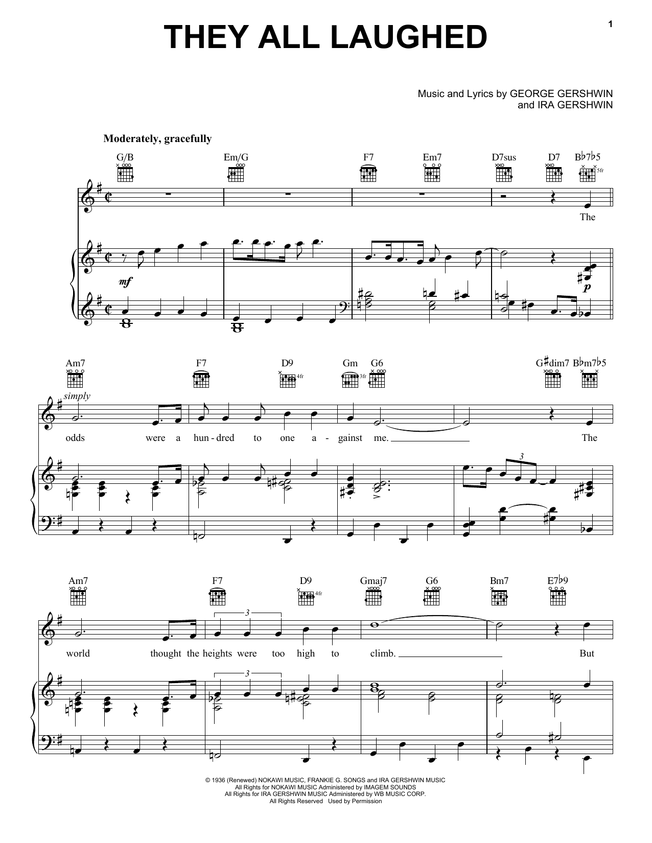 Product gallery: Page 1 of 1 They All Laughed, George Gershwin