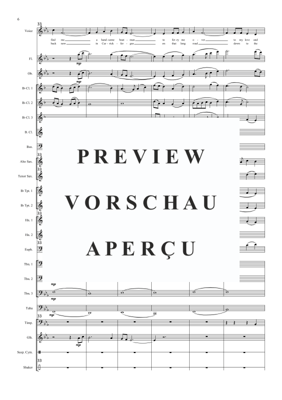 Produktgalerie: Seite 9 von 11 Carrickfergus, , Solo Gesang und Concert Band