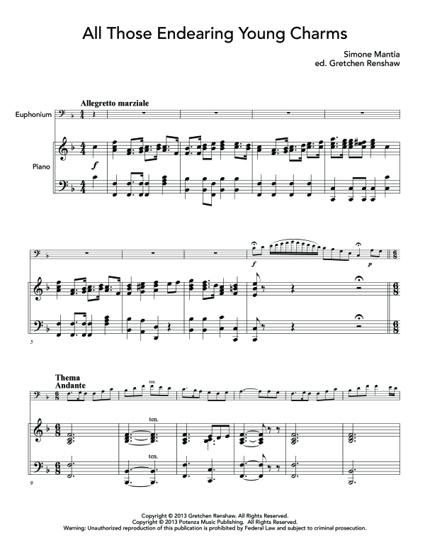 Product gallery: Page 1 of 11 Collection of Works for Euphonium and Piano, A, , (euphonium and piano)