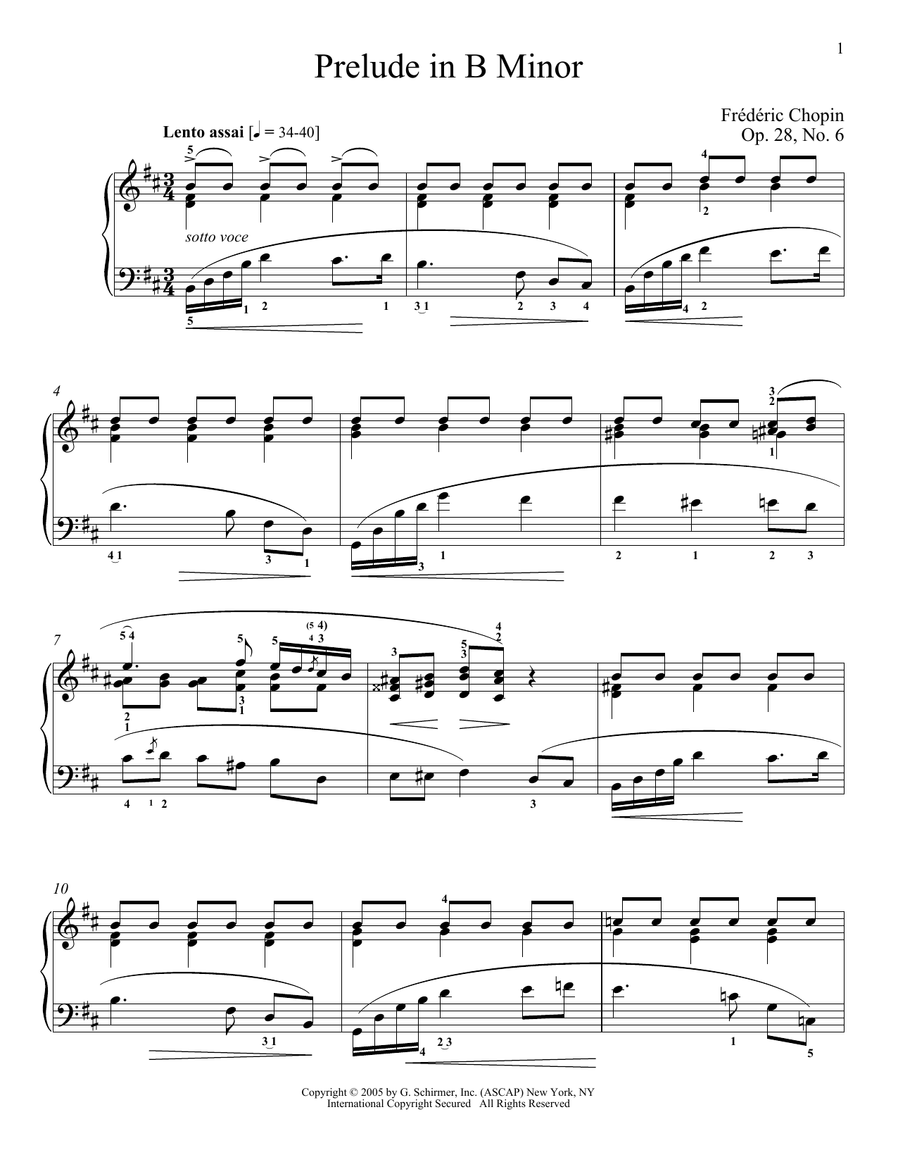 Product gallery: Page 1 of 1 Prelude In B Minor, Op. 28, No. 6, Frederic Chopin