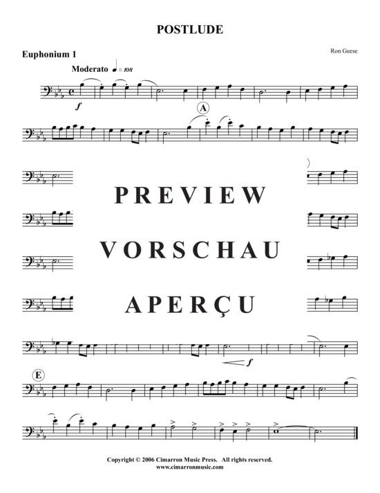 Product gallery: Page 4 of 9 Postlude , , (Tuba Quartet: 2x Baritone, 2xTuba)